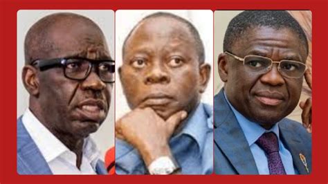 Breaking Oshiomhole Speaks On His Agreement With Obaseki And Edo Assembly Impeachment Of Shaibu