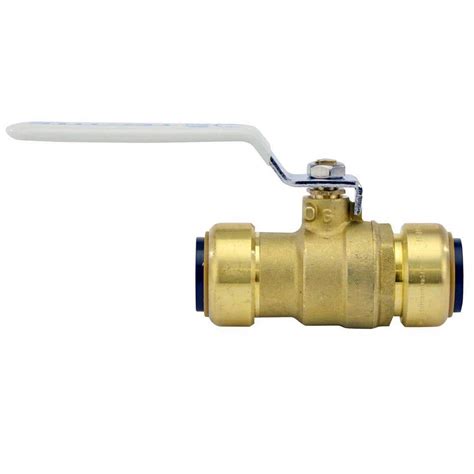 Tectite In Brass Push To Connect Ball Valve Fsbbv The Home Depot