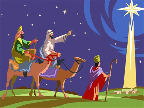 three wise men following the star - Clip Art Library