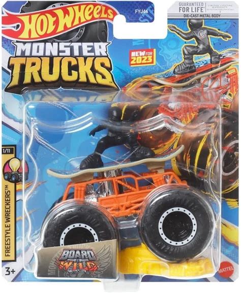 Бъги Hot Wheels Monster Trucks Board to be Wild 1 64 Отлична цена