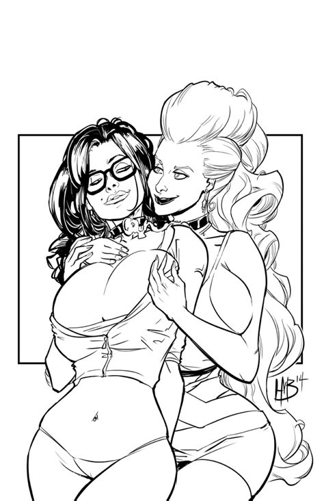 Beyond Rubies Issue Cover Line Art By HMB Art Hentai Foundry