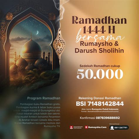 Ramadhan H Bersama Rumaysho Dan Darush Sholihin Rumaysho Peduli