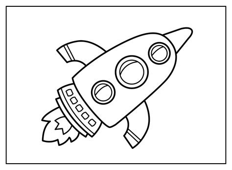Nave Espacial Para Colorir