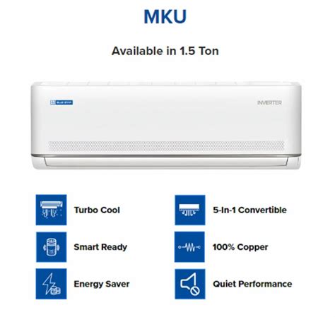 Mku Ton Bluestar Inverter Star Split Ac Ic Mku At Rs