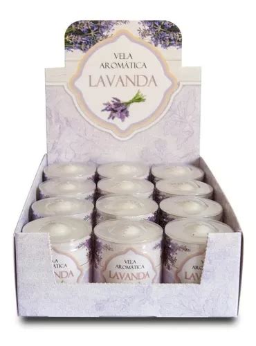 Vela aromática de lavanda expositor con 12 unidades 130 g MercadoLibre