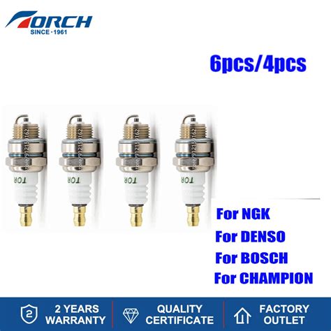 4-6PCS Малый двигатель Гайка Тип Свечи зажигания TORCH L7RTC Замена для ...