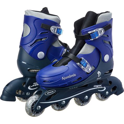 Patins Roller In Line - Patins Roller Ajustável In Line Com Acessórios Fenix | Shopee Brasil