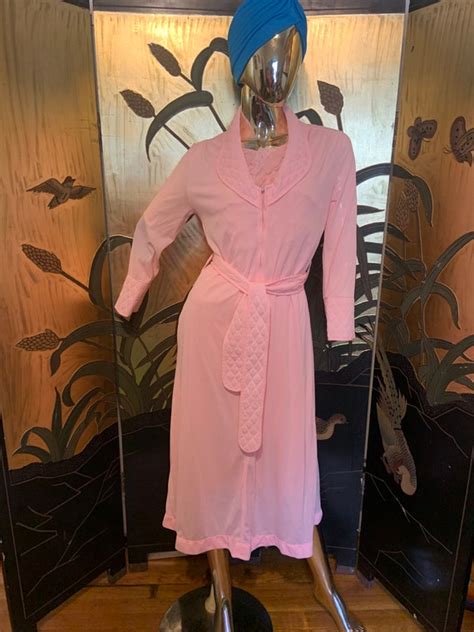 Vintage 60s Nightgown Robe Peignoir Lingerie Set Gem