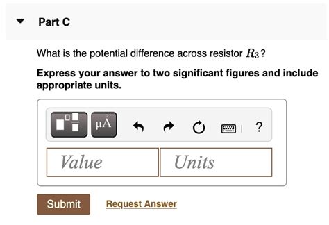 SOLVED Part C What Is The Potential Difference Across Resistor R3