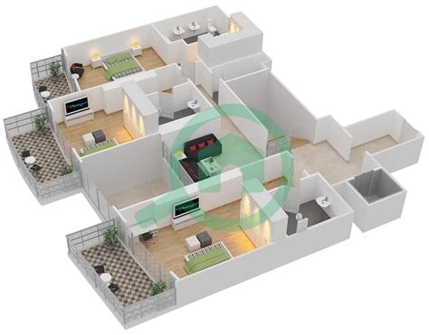 Floor Plans For Type Unit 4BV V2 V5 4 Bedroom Villas In Imperial Avenue