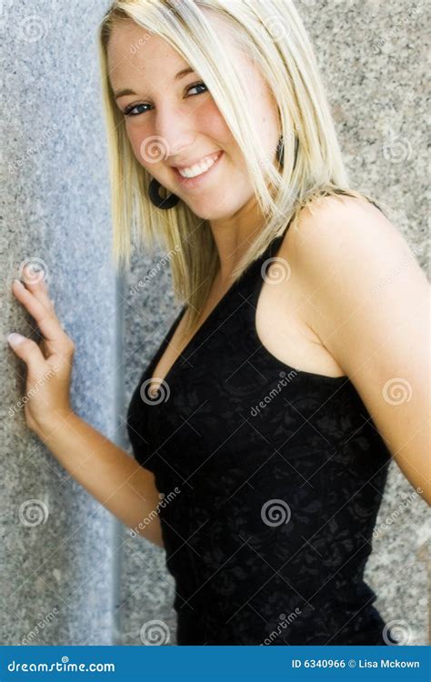 Blonde Fashion Model Stock Photo Image Of Girl Student