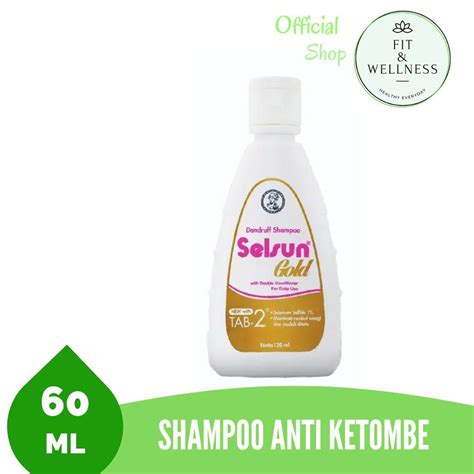 Jual Selsun Gold Shampoo Antiketombe 60ml Shopee Indonesia