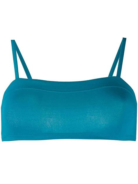 ERES Azur Crop Bikini Top Blue Editorialist