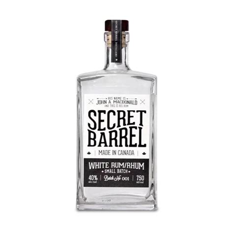 Shop Online SECRET BARREL WHITE RUM from Calgary