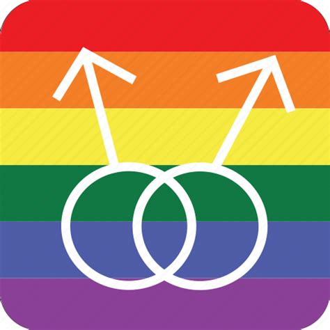 Double Gay Gay Men Lgbt Male Pride Flag Icon