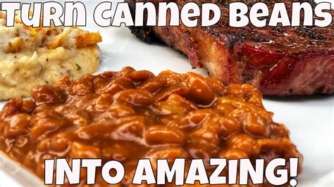 Pork And Beans Recipe Easily Turn Canned Beans Into Amazing Youtube