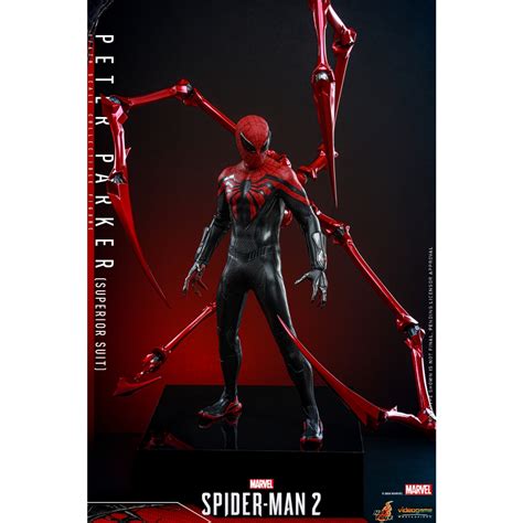 พรอมสง Hot Toys VGM61 1 6 Marvel s Spider Man 2 Peter Parker Superior Suit Shopee Thailand