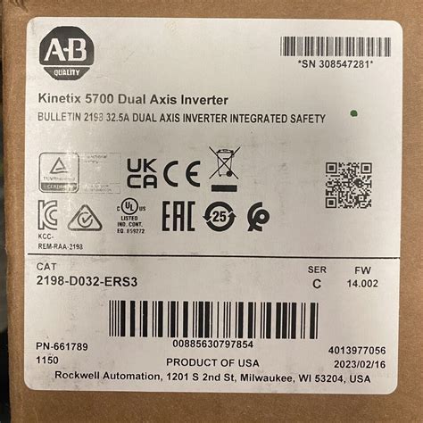 Allen Bradley D Ers Kinetix Dual Axis Inverter Ab In Box