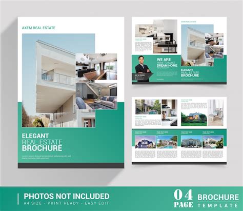 Premium Vector Real Estate Bi Fold Brochure