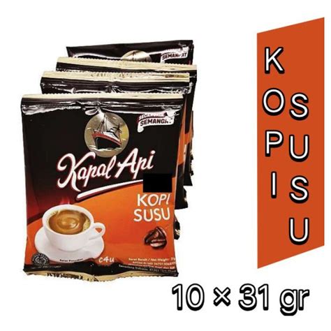 Jual Kopi Kapal Api Kopi Susu 31 gram 1 sachet | Shopee Indonesia