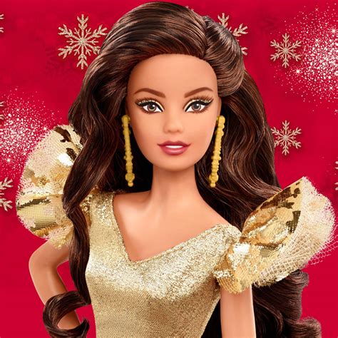 Best Buy Holiday Barbie Brunette GOLD GHT