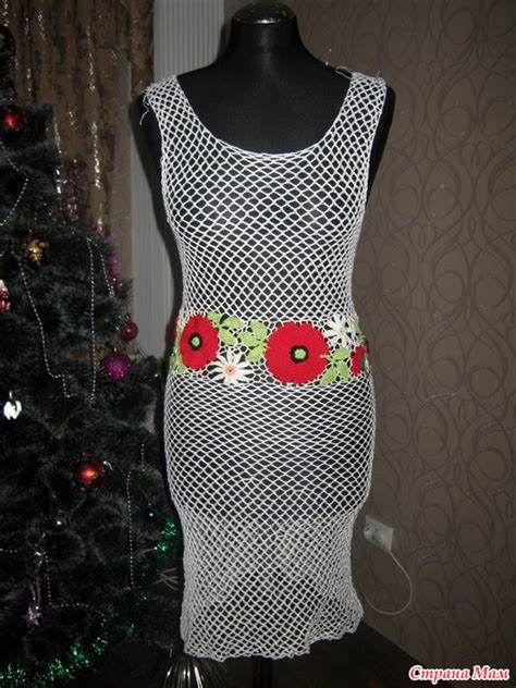 Летнее платье с маками - Вязание - Страна Мам