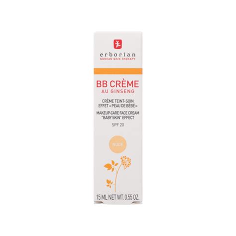 ERBORIAN BB CREME AU GINSENG Teinte Nude 15ml Pharmacie En
