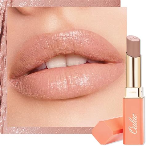 Oulac Nude Moisturising Lipstick Matte Lipstick For Women Peach Nourishing Lip Care Satin