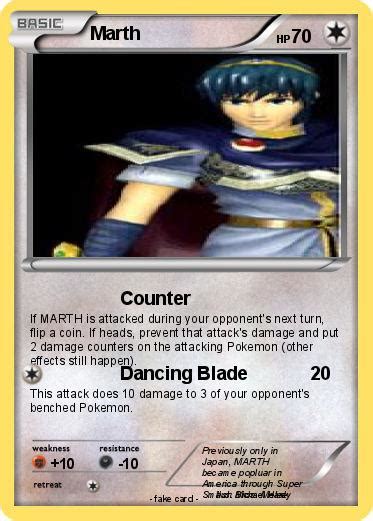 Pokémon Marth 105 105 Counter My Pokemon Card