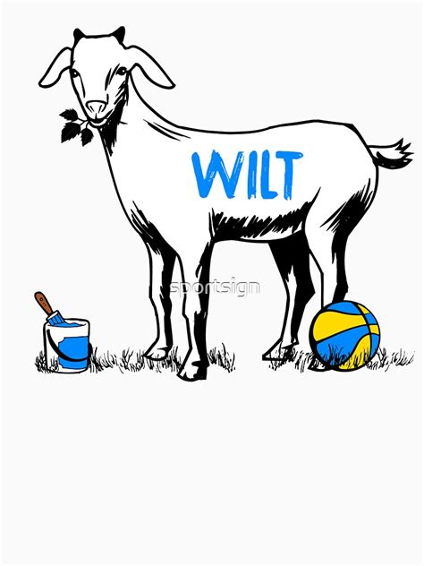 Wilt Chamberlain Goat Basketball T Shirt For Sale By Sportsign