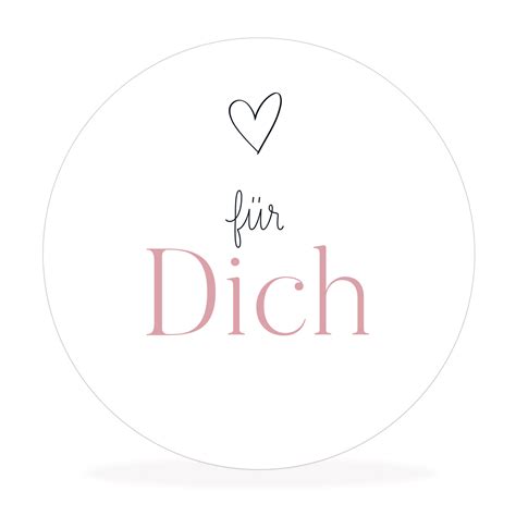 White Ivory Aufkleber Sticker für dich Hochzeitsaufkleber