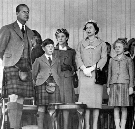 Queen Elizabeth Ii And Philip Duke Of Edinburgh With Princess Margaret