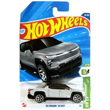 Hot Wheels Básico Mattel HW EV Silverado EV RST Lote D 2025 Carrinhos e Cia Magazine Luiza