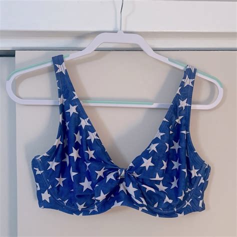 Venus Swim Venus Blue Stars Bikini Top G Ddd Dd Poshmark