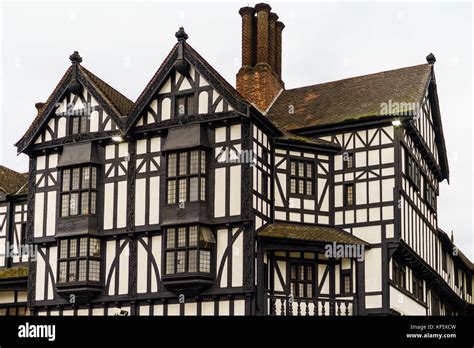 English Old Half Timbered House Uk Stock Photo Alamy