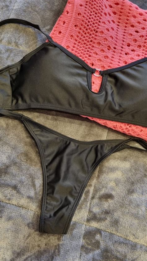 Celi Bikini Tri Ngulo Negro Conjuntos Curvas Lencer A