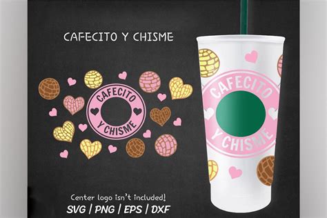 Cafecito Y Chisme Venti Cold Cup 24 Illustration Par Sunf10werdesigns