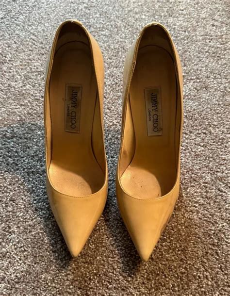 Jimmy Choo Anouk Pumps In Pat Nude Size Eu Us W Box Slight Scuff Mark