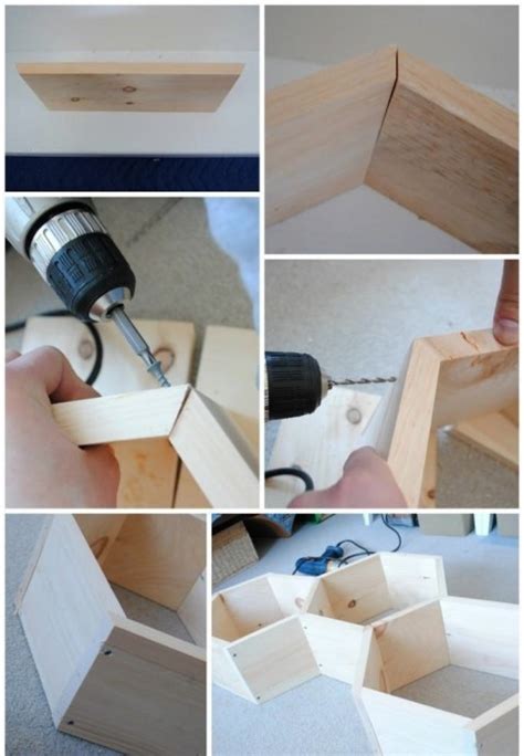 Оригинальные шестигранные полки своими руками