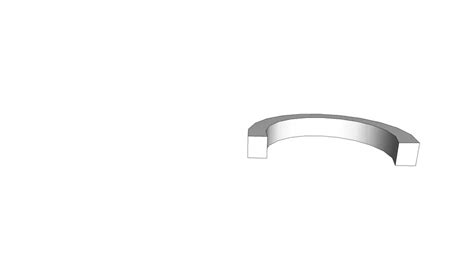 Foam Half Circle Bench 3d Model
