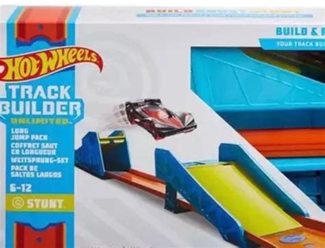 Pista Hot Wheels Track Builder Pista Salto Longo Mattel Parcelamento Sem Juros
