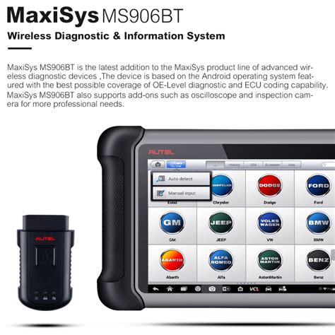 AUTEL MaxiSys MS906BT OBD2 сканер автомобильный диагностический ...