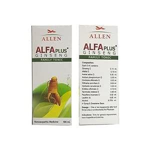 Allen Alfa Plus Ginseng Ml Amazon In Health Personal Care