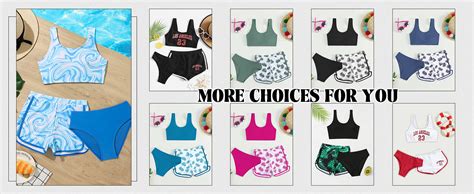 Amazon COZYEASE Girls 3 Piece Swimsuit Tropical Print Bikini Bathing Suit With Shorts