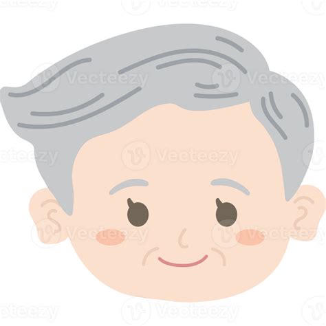 Old Grandfather Face 24031390 Png