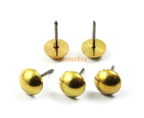10pcs 15mm Solid Brass Upholstery Tacks Nails Tn50 By Forestera