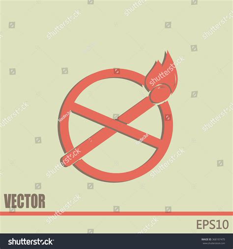 No Naked Flame Warning Sign Vector Shutterstock