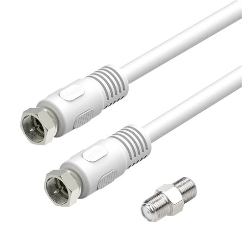 Amazon Short Coaxial Cable Ft White Coax Cable M Rg F Male