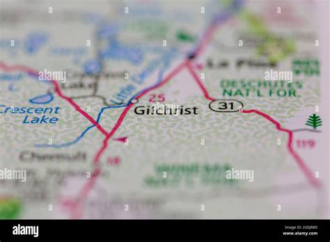 Map Of Gilchrist Oregon Hi Res Stock Photography And Images Alamy
