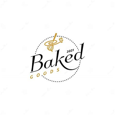 Insignia De Panadería Logotipo Productos Horneados Emblema Sello Para